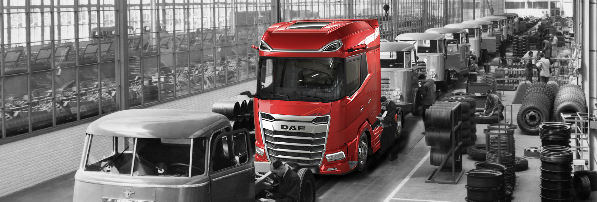 DAF trucks production European truck factory 