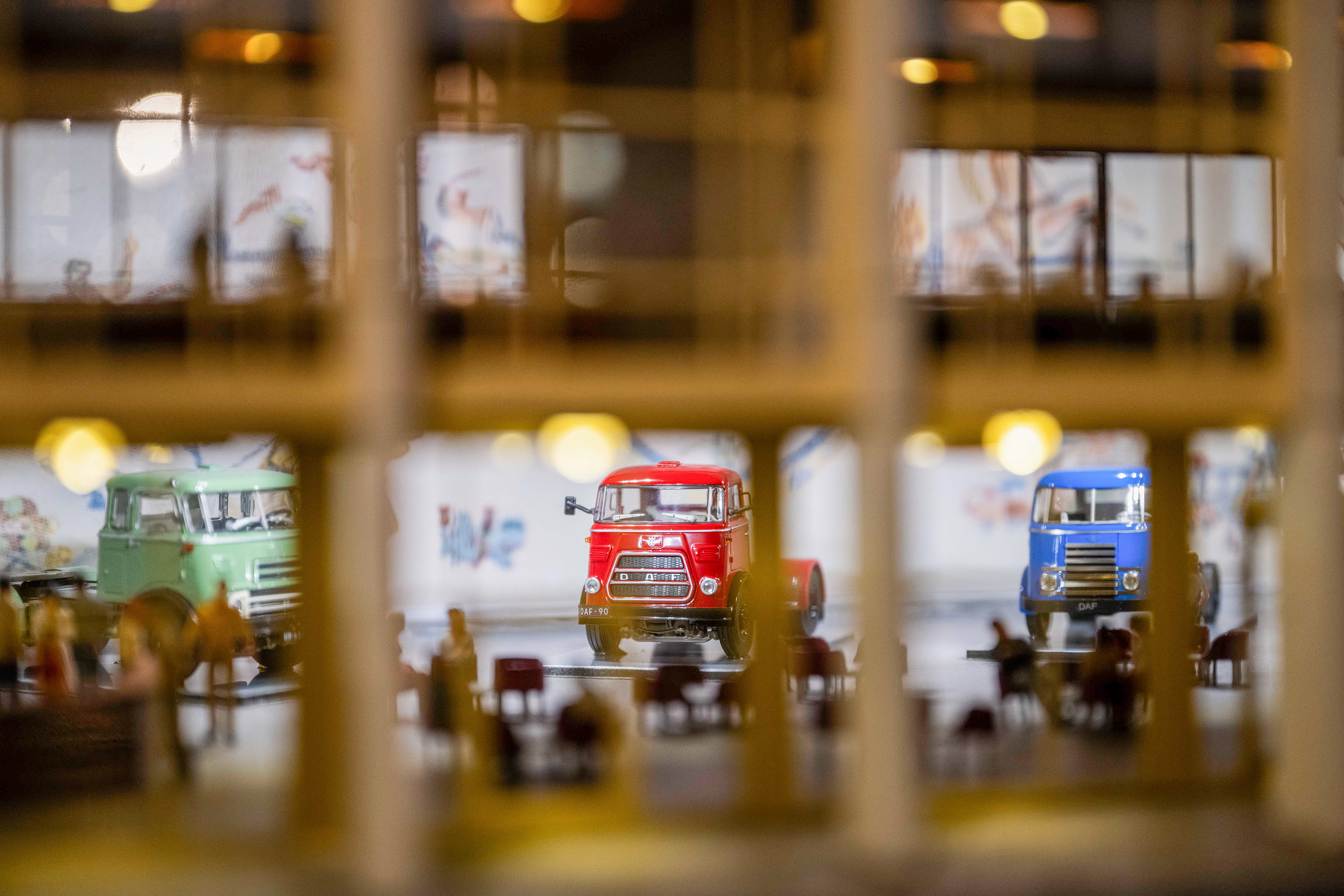 Detailed scale model of DAF main building in DAF Museum - DAF Trucks N.V.