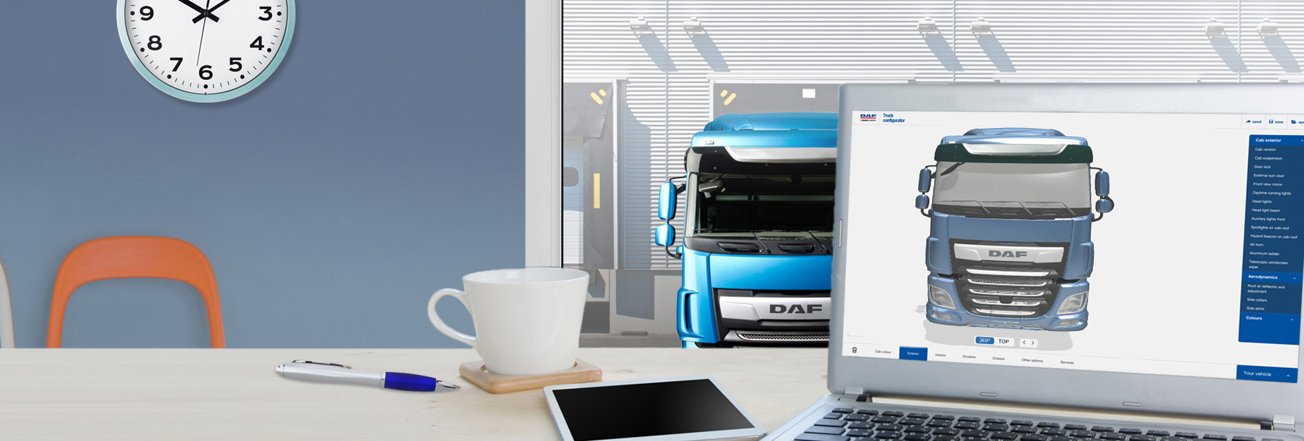 DAF 3D truck configurator